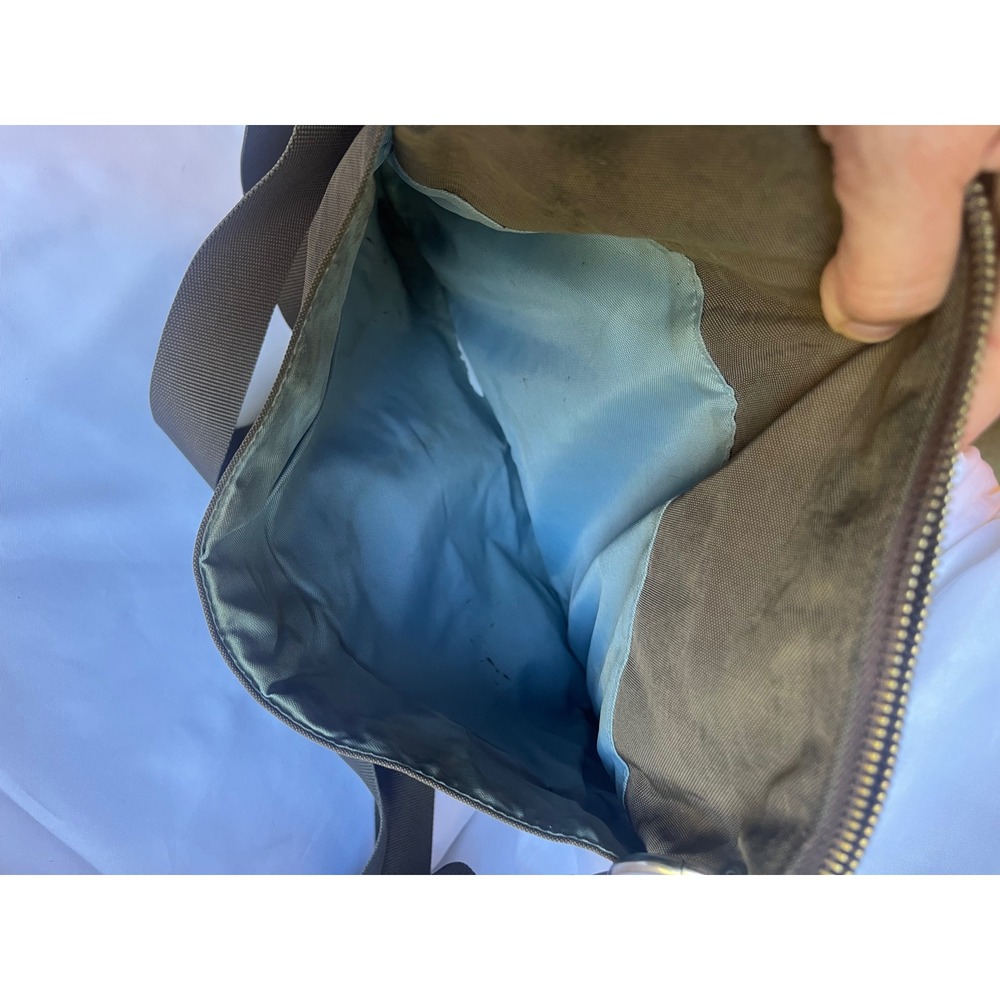 Baggallini Sydney Crossbody Travel Bag Multi Pocket Nylon Messenger Purse Khaki - Picture 8 of 8